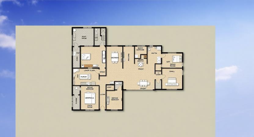 Floor plan 2 for Apartment 10Dt